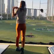 Simona Halep, pe terenul de golf / Sursă foto: Instagram