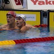 Richards și Popovici  la CM de la Fukuoka FOTO Raed Krishan