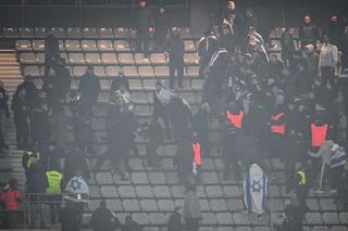 „Meci” a fost și în tribune. Violențe sub privirile președintelui Emmanuel Macron