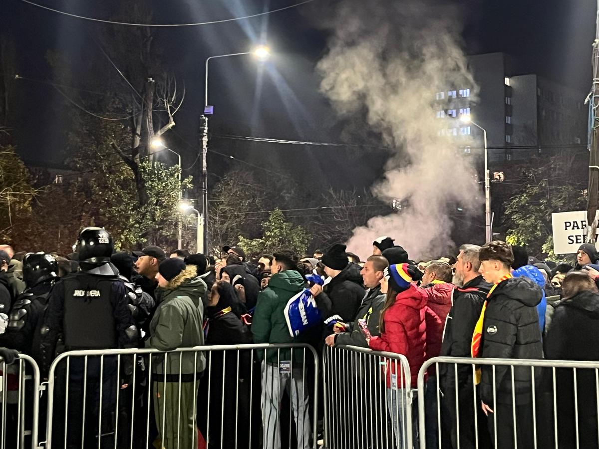 Imagini cu suporterii la România - Kosovo din Liga Națiunilor