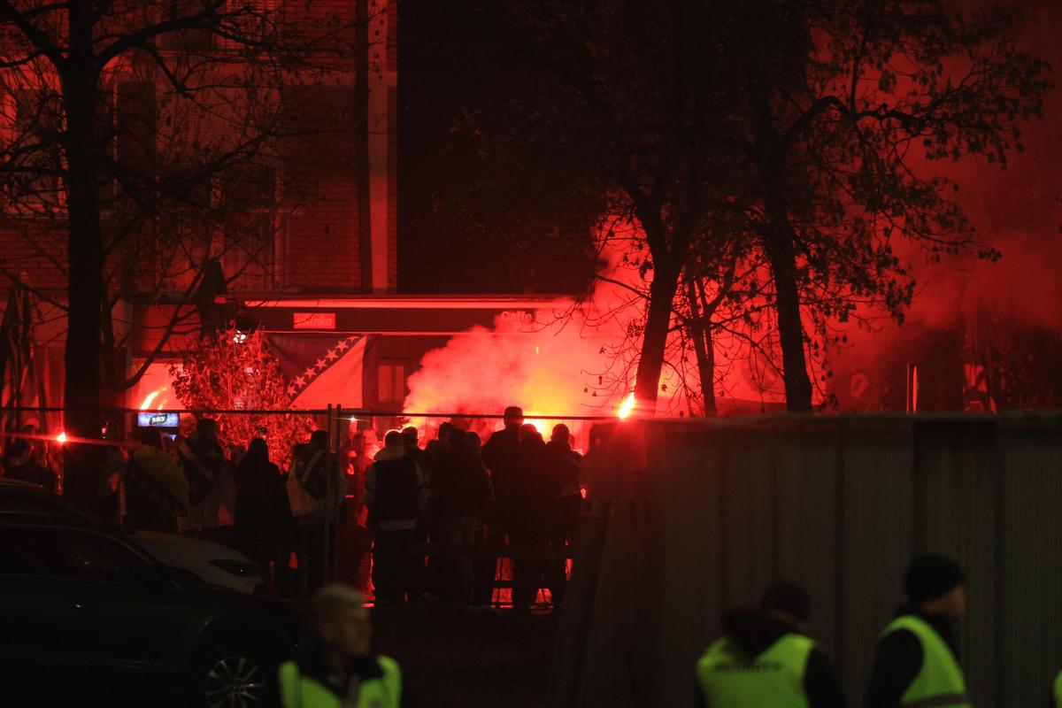Imagini dinaintea meciului Bosnia - România