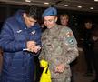 „Tricolorii”, vizitați de militari români la Zenica / Foto: site-ul FRF