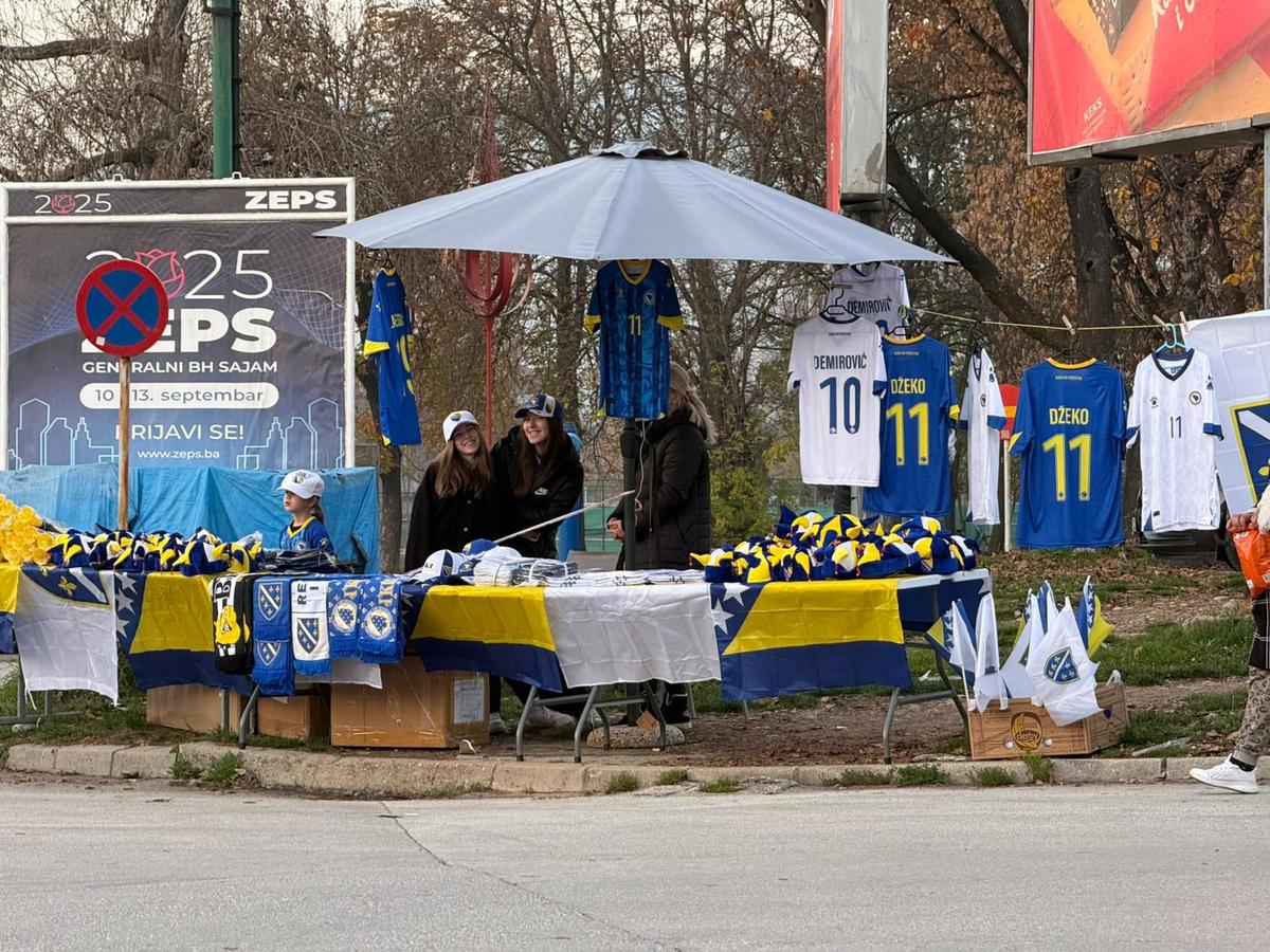 Imagini dinaintea meciului Bosnia - România