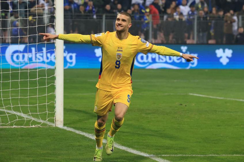 Daniel Bîrligea, gol superb în Bosnia - România/ foto Ionuț Iordache (GSP)