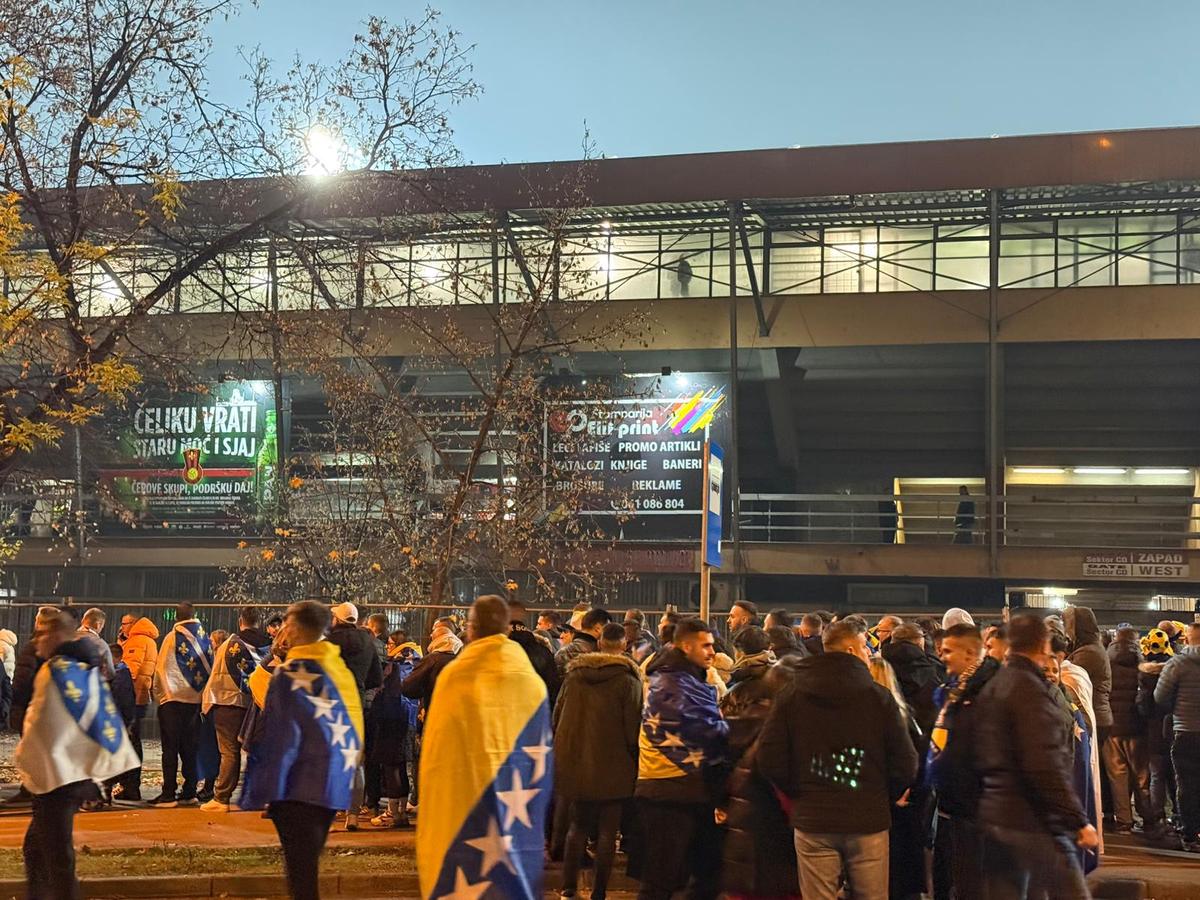 Imagini dinaintea meciului Bosnia - România