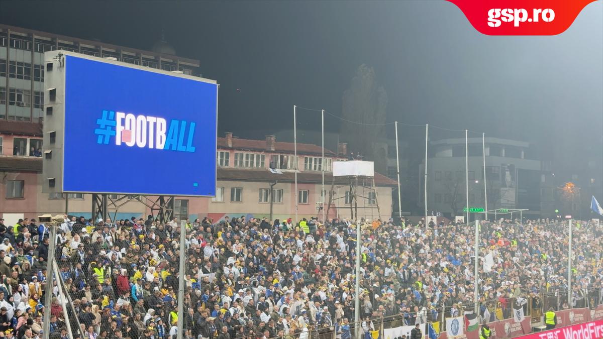 Imagini revoltătoare afișate de bosniaci la meciul cu România