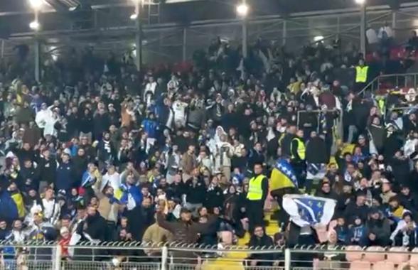 „Țiganii, țiganii!” » Scene intolerabile în tribune la Bosnia - România