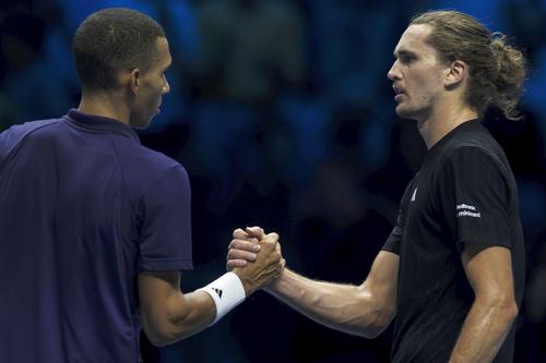 Felix Auger-Aliassime (stânga) și Alexander Zverev (dreapta) / Foto: Imago Images
