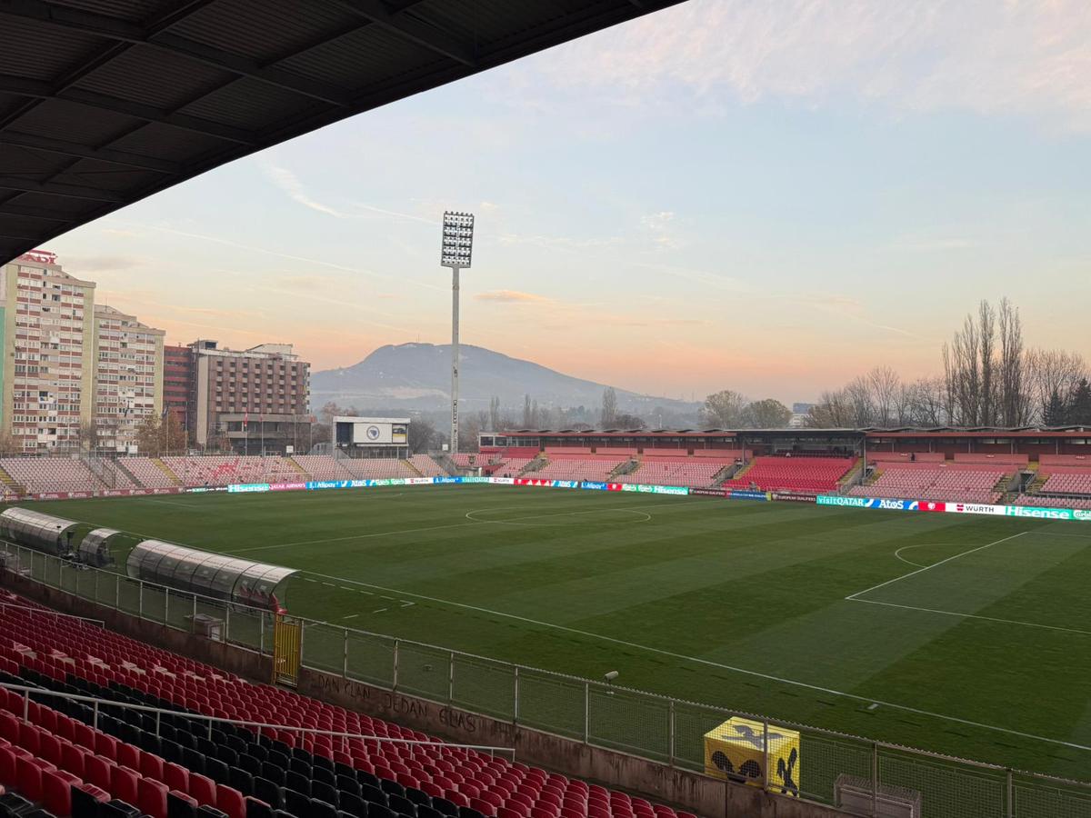 Imagini dinaintea meciului Bosnia - România