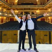 Mihail Mateescu, alături de fiul său, Alexandru FOTO: arhivă personală