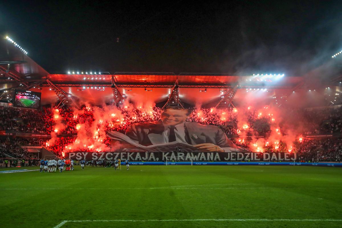 FOTO. Galeria celor de la Legia, scenografie impresionantă în Conference League