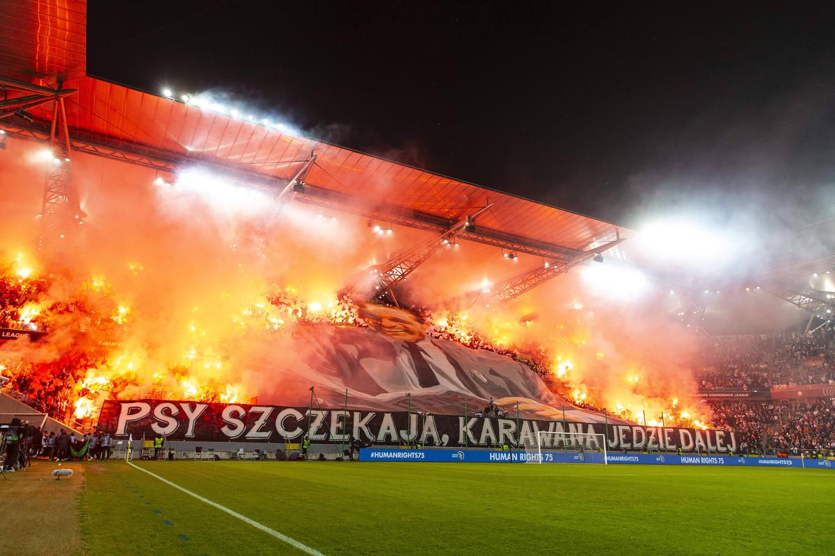 FOTO. Galeria celor de la Legia, scenografie impresionantă în Conference League