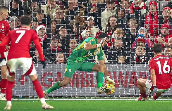 Emiliano Martinez, parada sezonului în Premier League! A scos miraculos o lovitură de cap în Nottingham Forest - Aston Villa