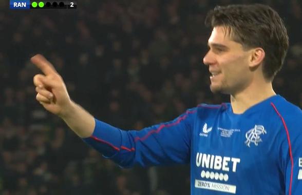 „Nu-ți merge cu mine!” » Schmeichel a încercat să-l păcălească pe Ianis Hagi, dar românul n-a șovăit. Filmul penalty-ului din finală