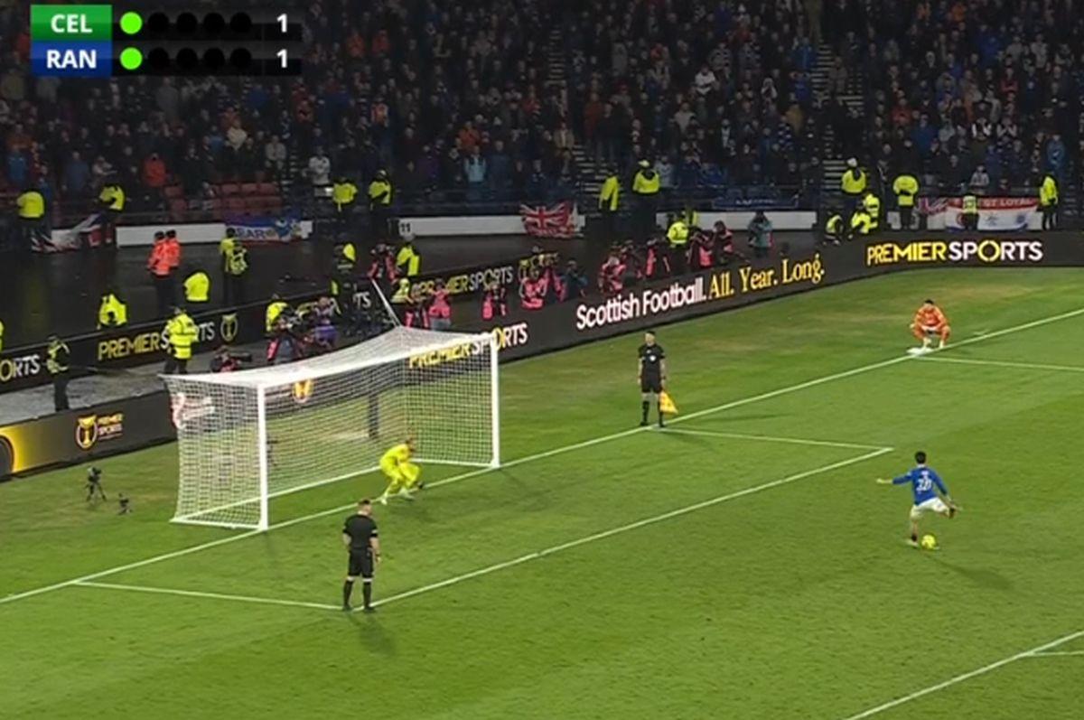 Celtic - Rangers, penalty-ul lui Ianis Hagi în finala Cupei Ligii Scoției