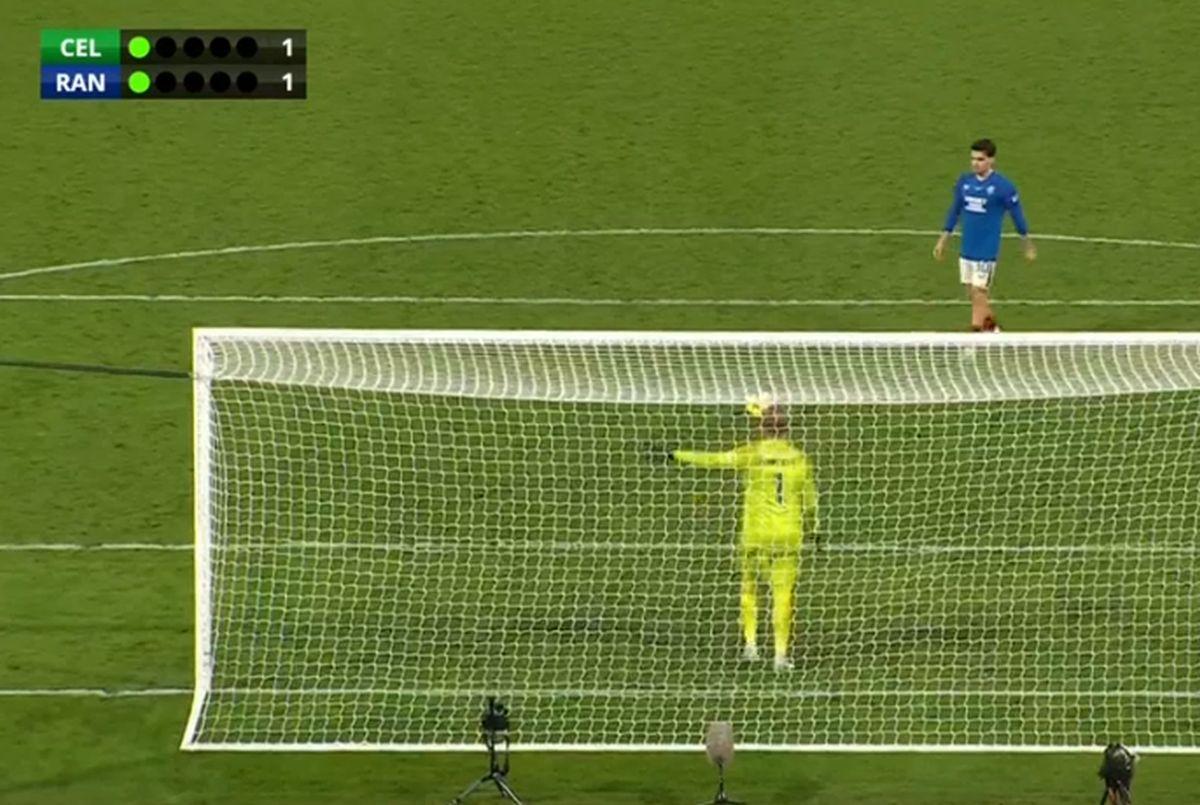 Celtic - Rangers, penalty-ul lui Ianis Hagi în finala Cupei Ligii Scoției