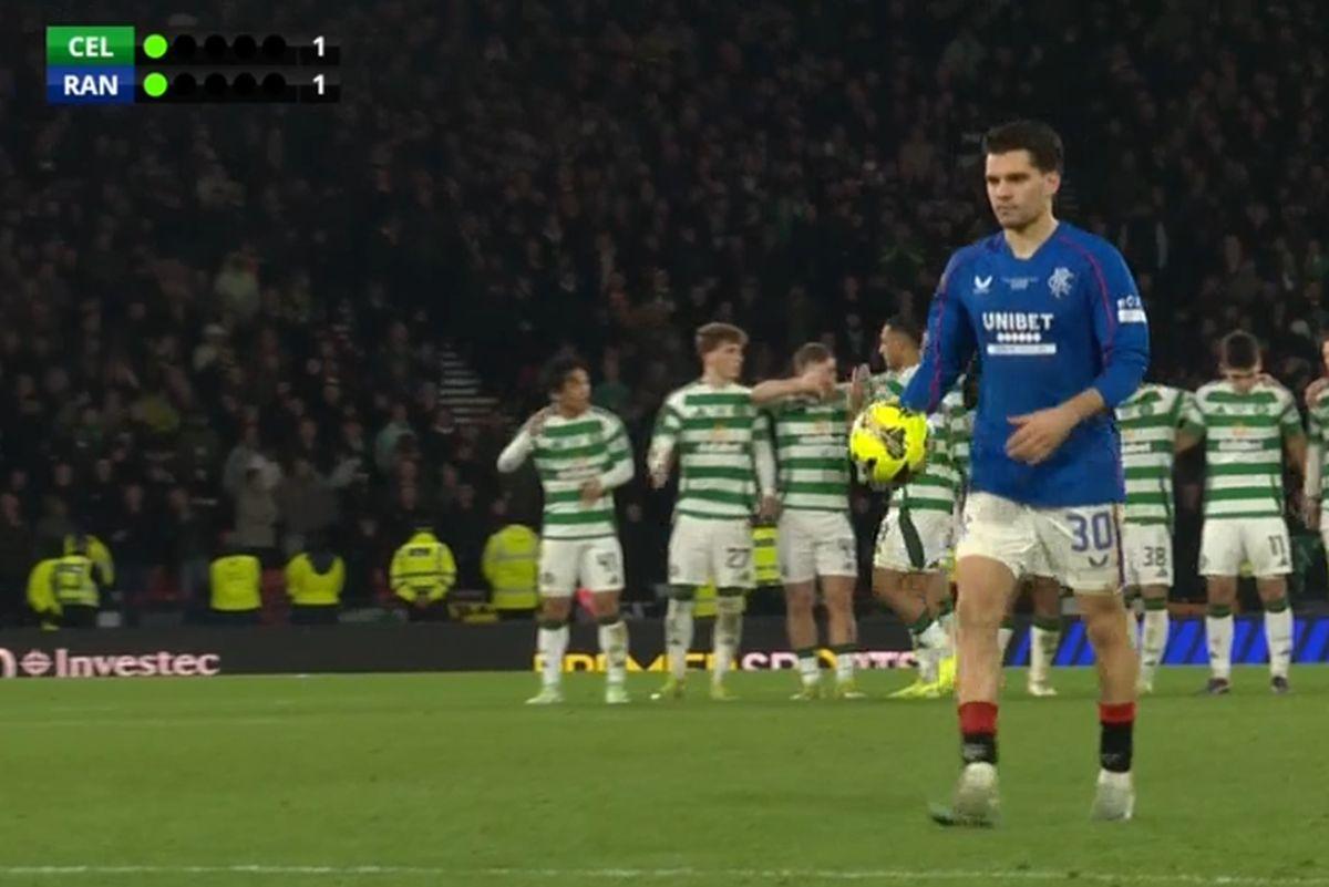 Celtic - Rangers, penalty-ul lui Ianis Hagi în finala Cupei Ligii Scoției