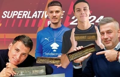 CAMPIONII Superlativelor GSP, cea de-a 59-a ediție: Dennis Man (Fotbalistul Anului), Edward Iordănescu (Antrenorul Anului), Risto Radunovic (Jucătorul Străin al anului) și David Popovici (Sportivul Anului)!