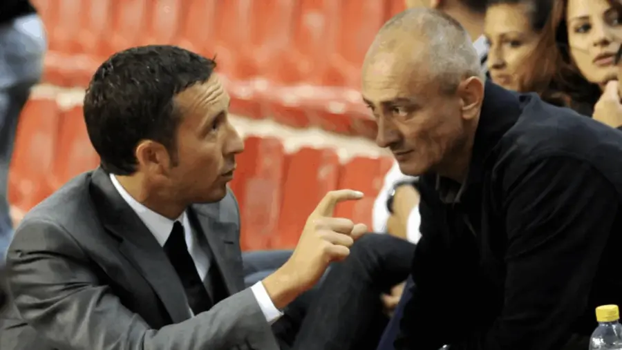 Mihai Stoica și Dumitru Bucșaru / foto: SPORT PICTURES Giedrius Arlauskis a rememorat cel mai mare coșmar trăit în România: „Patronul a zis că trimite oameni să mă ducă în pădure și să mă bată”