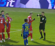 Florin Tănase, cartonaș galben pentru proteste în Slobozia - FCSB // FOTO: captură Prima Sport
