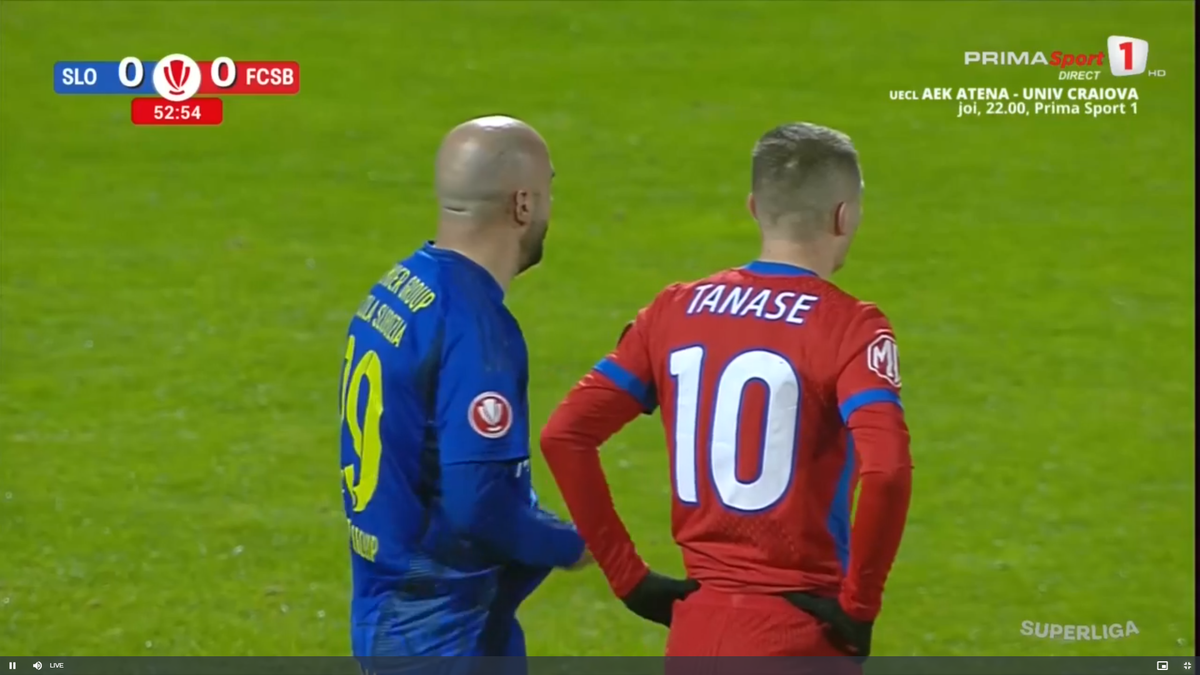 Florin Tănase, cartonaș galben pentru proteste în Slobozia - FCSB