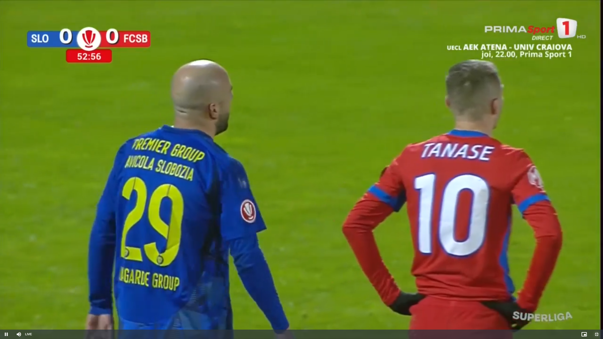 Florin Tănase, cartonaș galben pentru proteste în Slobozia - FCSB