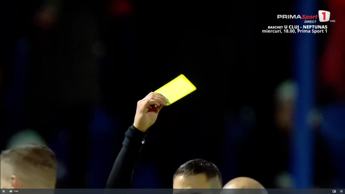 Florin Tănase, cartonaș galben pentru proteste în Slobozia - FCSB