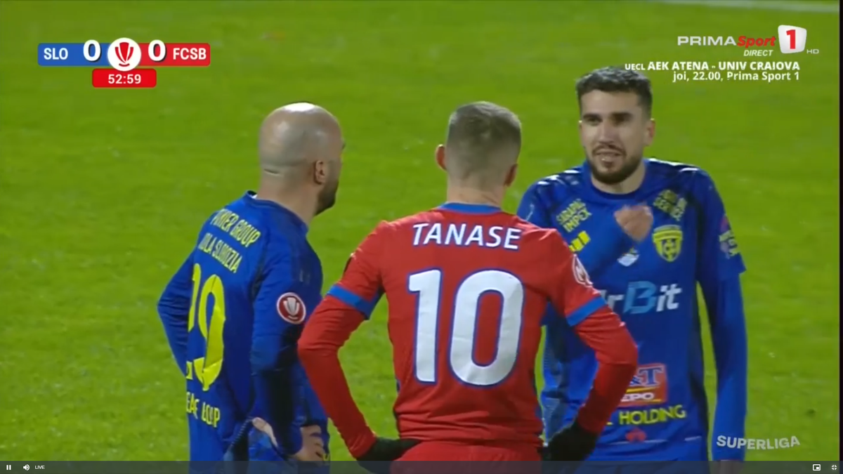 Florin Tănase, cartonaș galben pentru proteste în Slobozia - FCSB