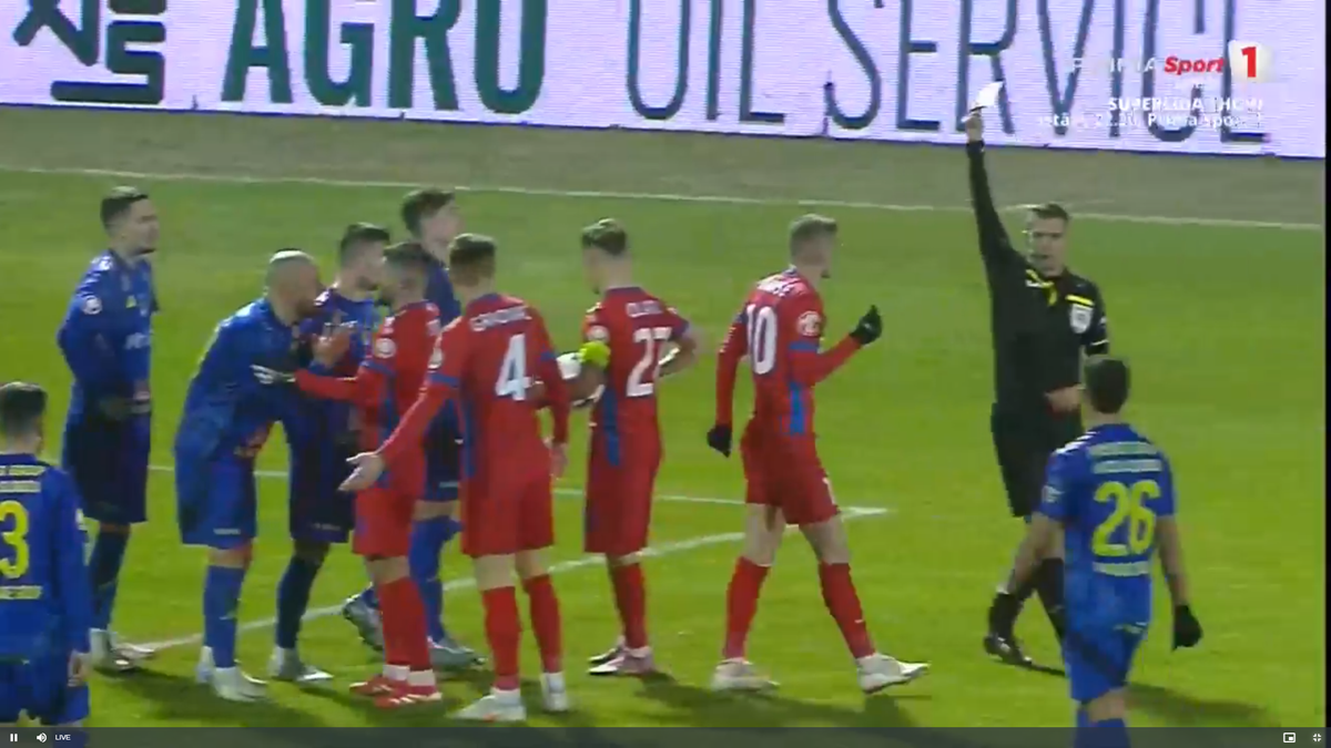 Florin Tănase, cartonaș galben pentru proteste în Slobozia - FCSB