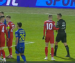 Florin Tănase, cartonaș galben pentru proteste în Slobozia - FCSB // FOTO: captură Prima Sport