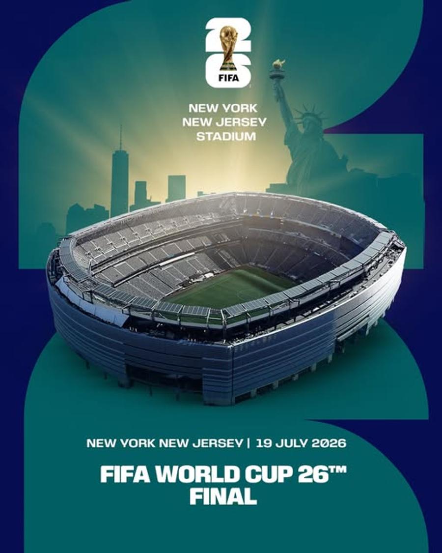 Stadionul unde va avea loc finala Campionatul Mondial din 2026, la New York / foto: Facebook FIFA Interes uriaș pentru Cupa Mondială 2026 » Cinci milioane de cereri de bilete într-o singură zi!