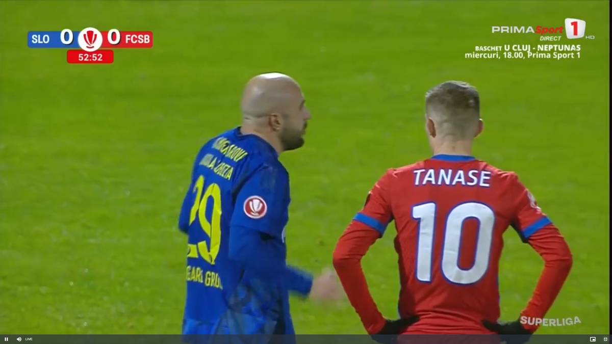 Florin Tănase, cartonaș galben pentru proteste în Slobozia - FCSB