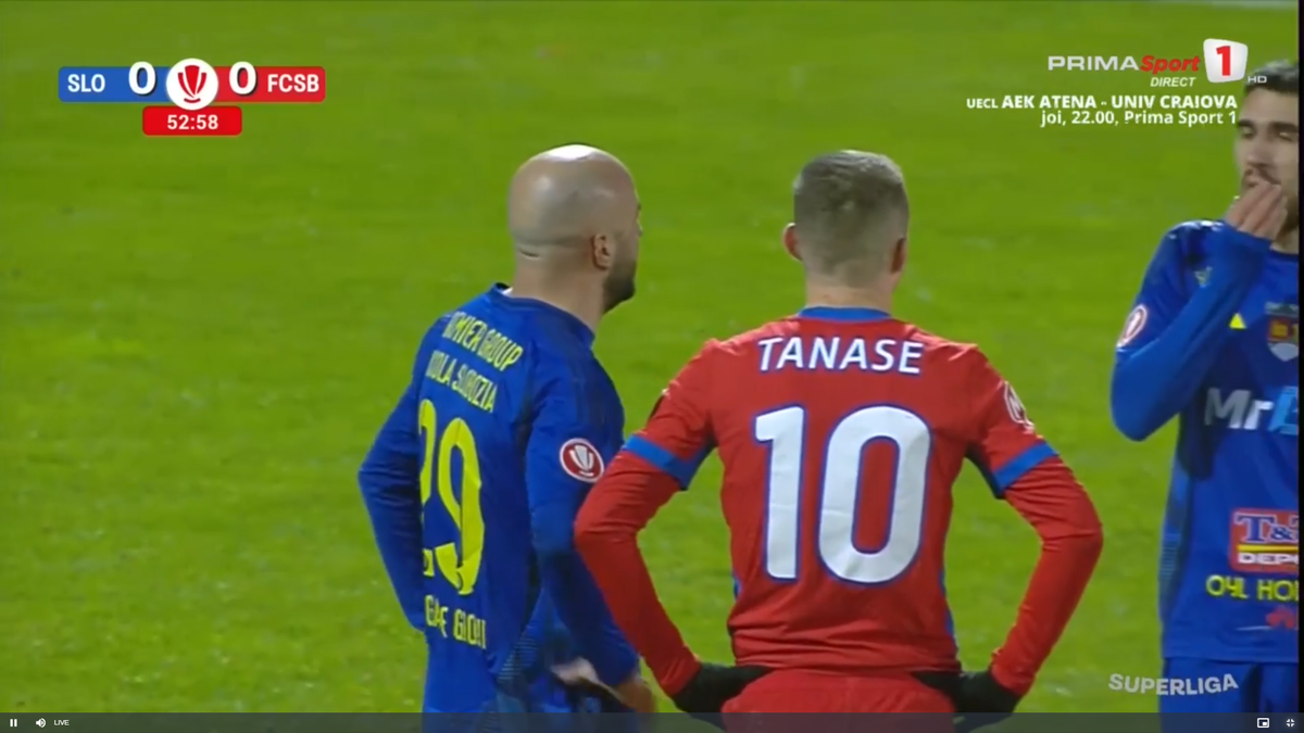 Florin Tănase, cartonaș galben pentru proteste în Slobozia - FCSB