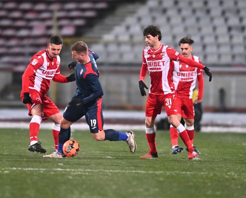 Chindia a învins-o pe Dinamo, scor 1-0, în prologul rundei cu numărul 17 din Liga 1.