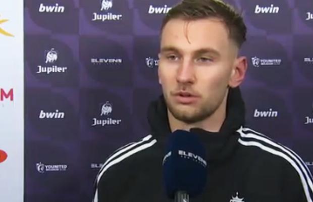 Denis Drăguș, la microfon, după golul din derby: „Ești singurul atacant de la Standard care marchează”