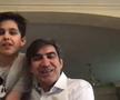 Victor Pițurcă alături de Edan, fiul pe care îl are cu fosta amantă, Vica Blochina