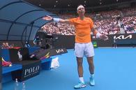 Rafael Nadal, protagonistul unui moment bizar la Australian Open: „Copilul de mingi mi-a luat racheta”