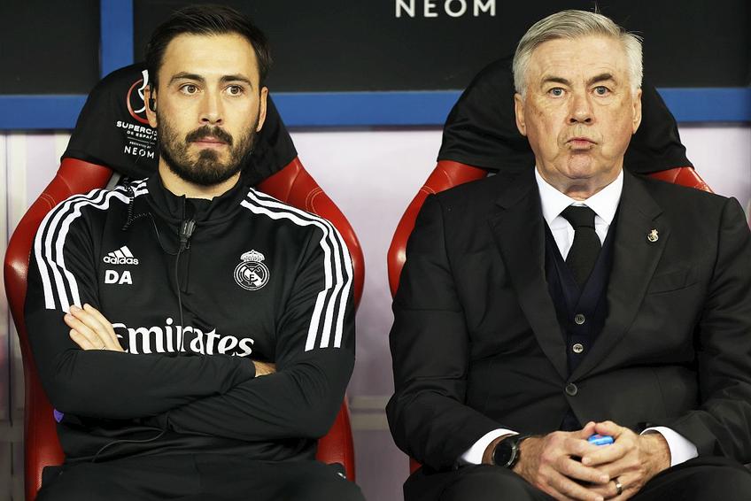 Carlo Ancelotti, alături de fiul Davide // foto: Guliver/gettyimages