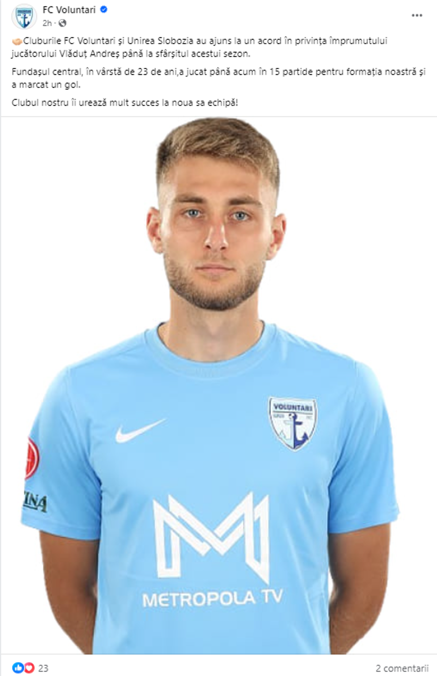 Principala favorită la promovarea în Liga 1 și-a întărit defensiva cu un fundaș din primul eșalon
