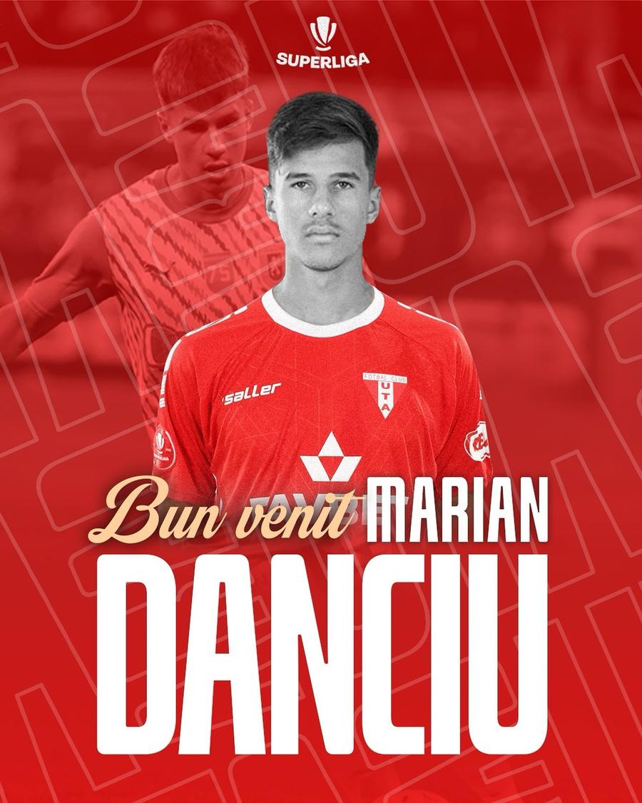 Marian Danciu / foto: Facebook UTA Jucătorul lui Gâlcă a plecat de la Universitatea Craiova! Transfer definitiv la o adversară din Superliga