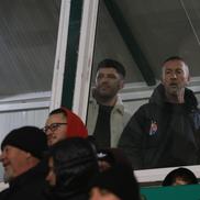 Suporteri în locul jurnaliștilor la masa presei la FC Argeș - FCSB / FOTO: Ionuț Iordache (GSP.ro)