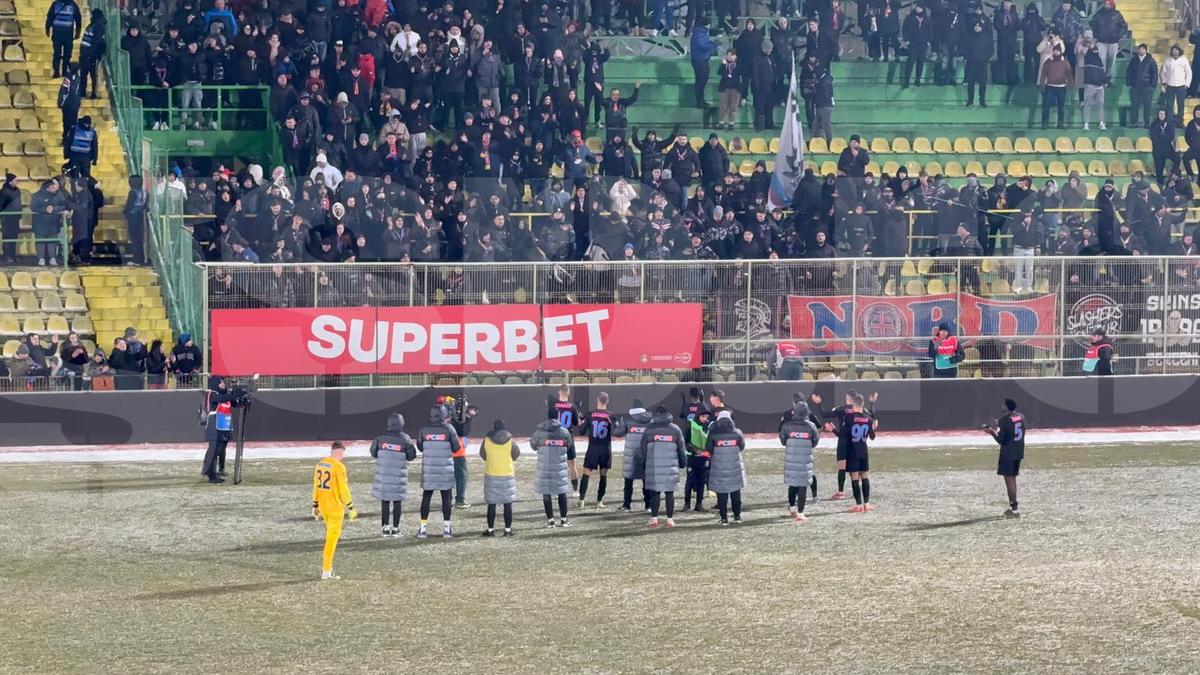 Imagini de la finalul meciului FC Argeș - FCSB