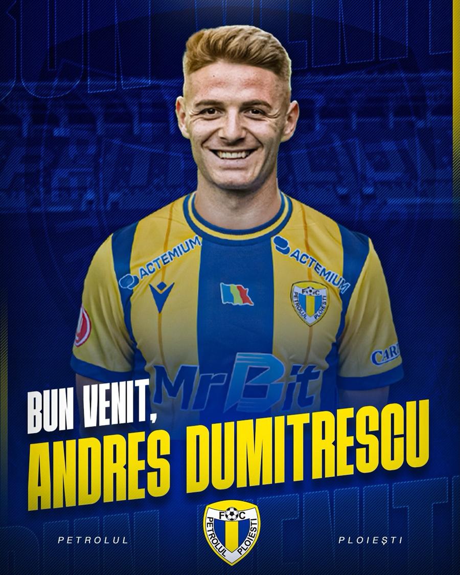 FOTO: @FC Petrolul Ploiesti Andres Dumitrescu a fost prezentat oficial la Petrolul