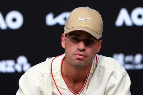 Carlos Alcaraz, conferință de presă înainte de Australian Open 2026/Foto: Getty Images