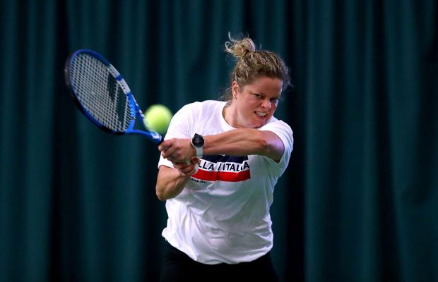 VIDEO Simona Halep s-a antrenat cu Kim Clijsters înaintea debutului la Dubai. Cuvinte mari ale belgiencei