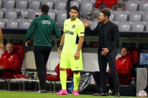 Diego Simeone și Luis Suarez (Atletico Madrid) FOTO Gettyimages