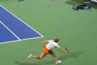 Cu răsuflarea tăiată! Cum a câștigat Ruse cel mai frumos schimb al meciului cu Halep