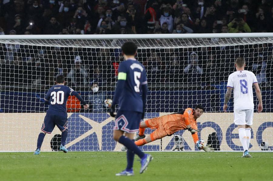Courtois a parat penalty-ul executat slab de Messi// Sursă foto: Imago Images Fenomenul Mbappe » Starul lui PSG e fotbalistul momentului: „E un extraterestru!”