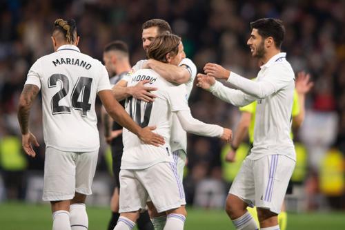 Campioana Spaniei, Real Madrid, s-a impus, pe teren propriu, scor 4-0, în fața celor de la Elche, în runda cu numărul 21 din La Liga. 
Foto: Imago
