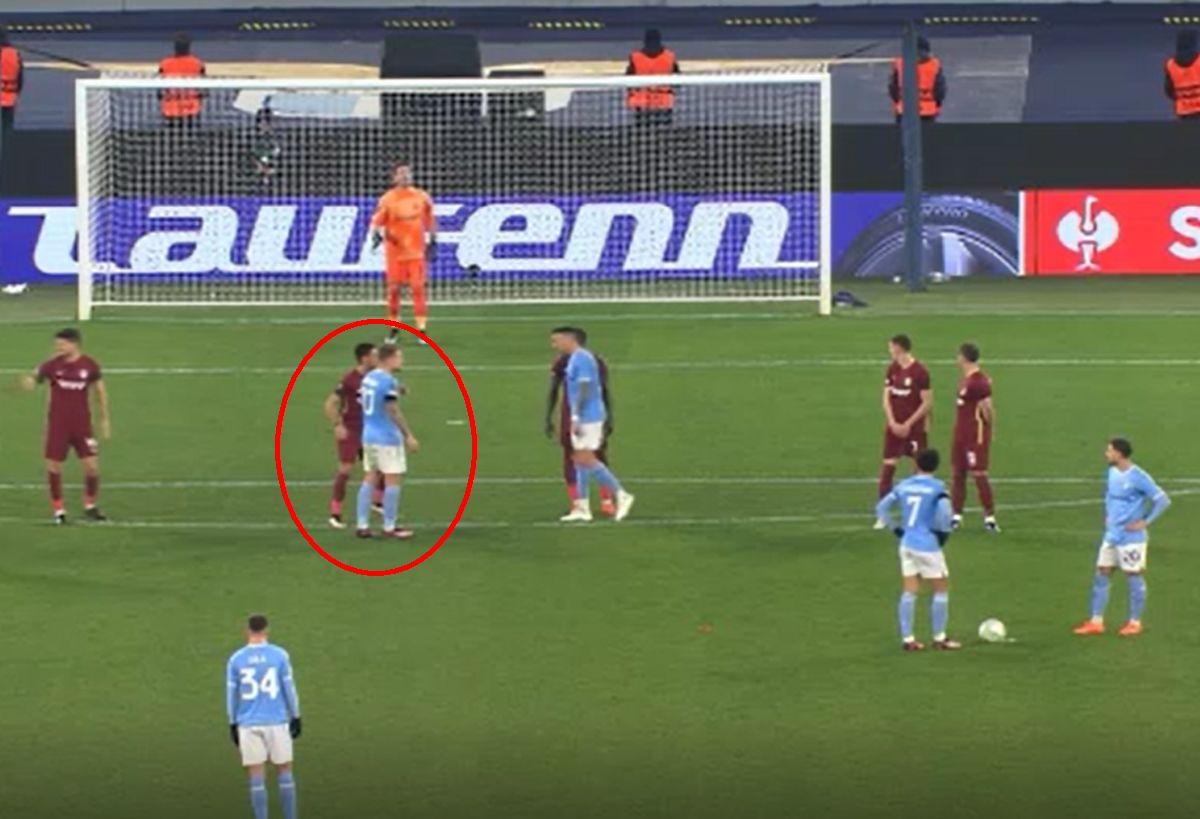 CFR Cluj, gol primit din fază fixă contra lui Lazio / FOTO: Capturi @Pro Arena